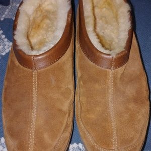 men's eddie bauer shearling boot slippers